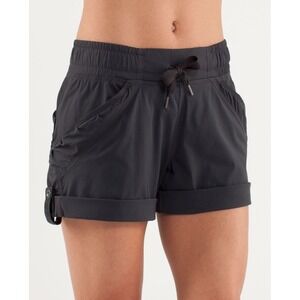 Lululemon Women's Deep Coal Play In The Sun Technical Shorts 6
